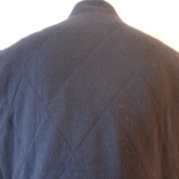 Mens ZeroSettanta Studio Navy Wool Blend Mixed Media Reversible Vest 54 US/44 CO - Picture 10 of 16